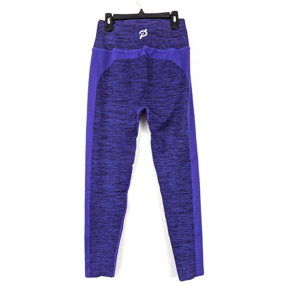 Peloton sz L Compression Leggings purple seamless high waist active 1158 - Picture 4 of 6